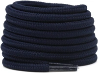 GRAH SANGRAH® (2 Pair) Shoelaces for Thick Round Climbing, Hiking, Boot, Running , Sport Shoes Laces  - 120 cm, Navy Blue